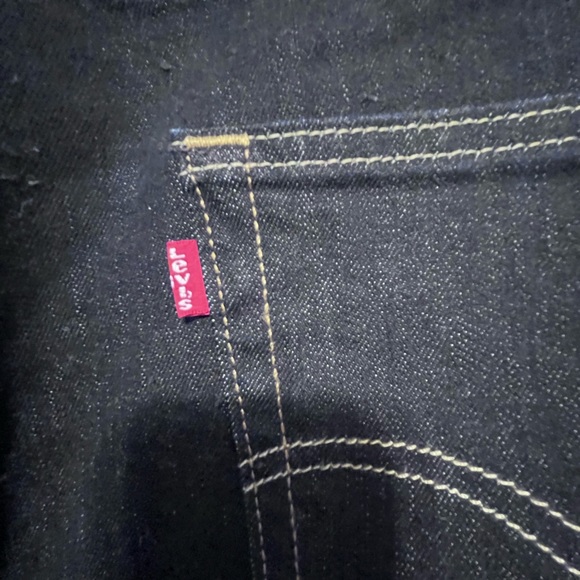 Levi’s 502 Mens Dark Denim Jeans 36 x 30 - Picture 7 of 10